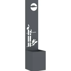 vidaXL Pantalla de Privacidad para Jardín Calado 32 x 140 cm Antracita Sale