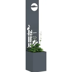 vidaXL Pantalla de Privacidad para Jardín Calado 32 x 140 cm Antracita Sale