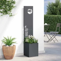 vidaXL Pantalla de Privacidad para Jardín Calado 32 x 140 cm Antracita Sale