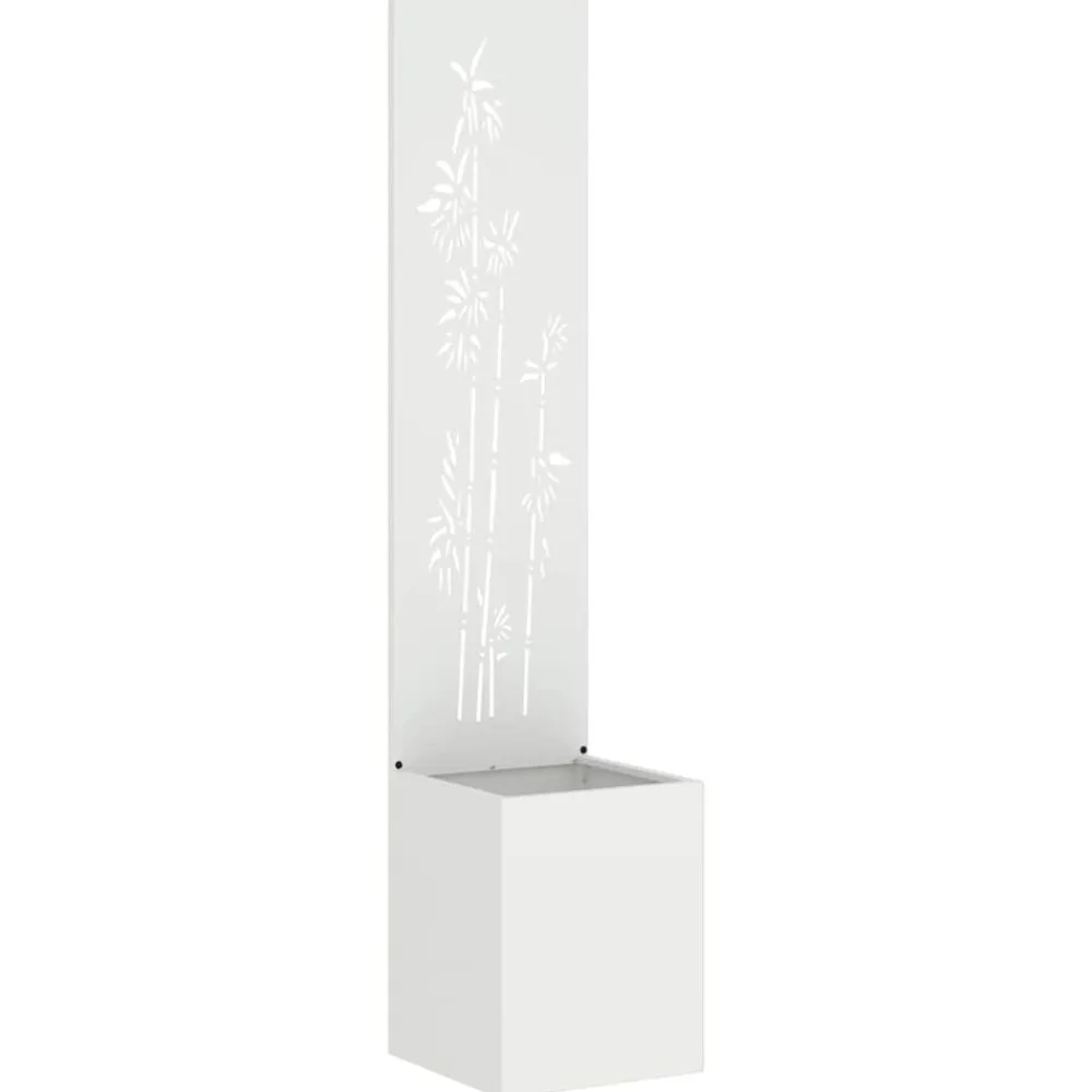 vidaXL Pantalla de Privacidad para Jardín Floral 32 x 140 cm White Best