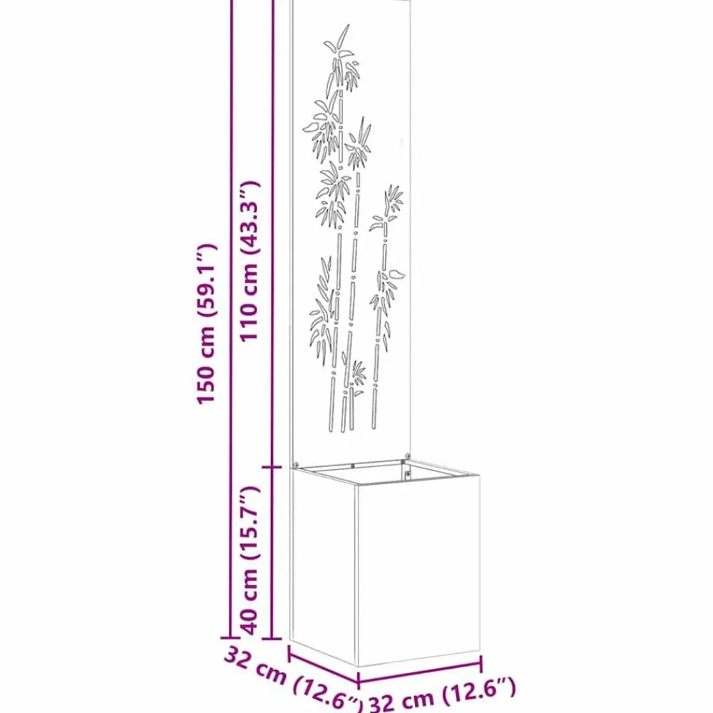vidaXL Pantalla de Privacidad para Jardín Floral 32 x 140 cm White Best