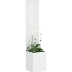vidaXL Pantalla de Privacidad para Jardín Floral 32 x 140 cm White Best
