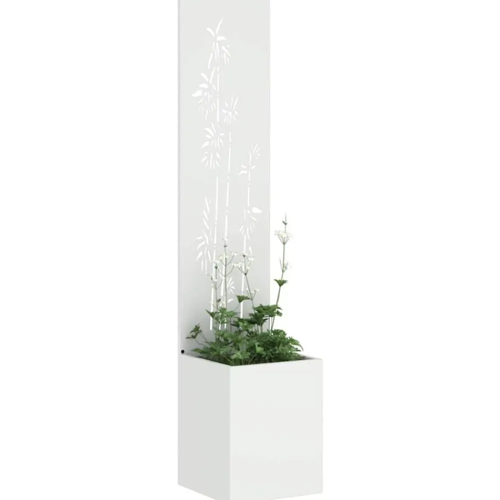 vidaXL Pantalla de Privacidad para Jardín Floral 32 x 140 cm White Best