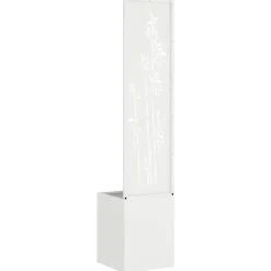 vidaXL Pantalla de Privacidad para Jardín Floral 32 x 140 cm White Best