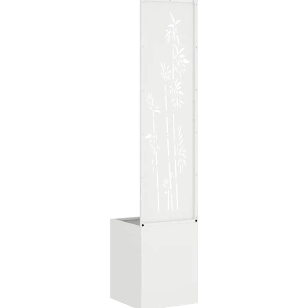 vidaXL Pantalla de Privacidad para Jardín Floral 32 x 140 cm White Best