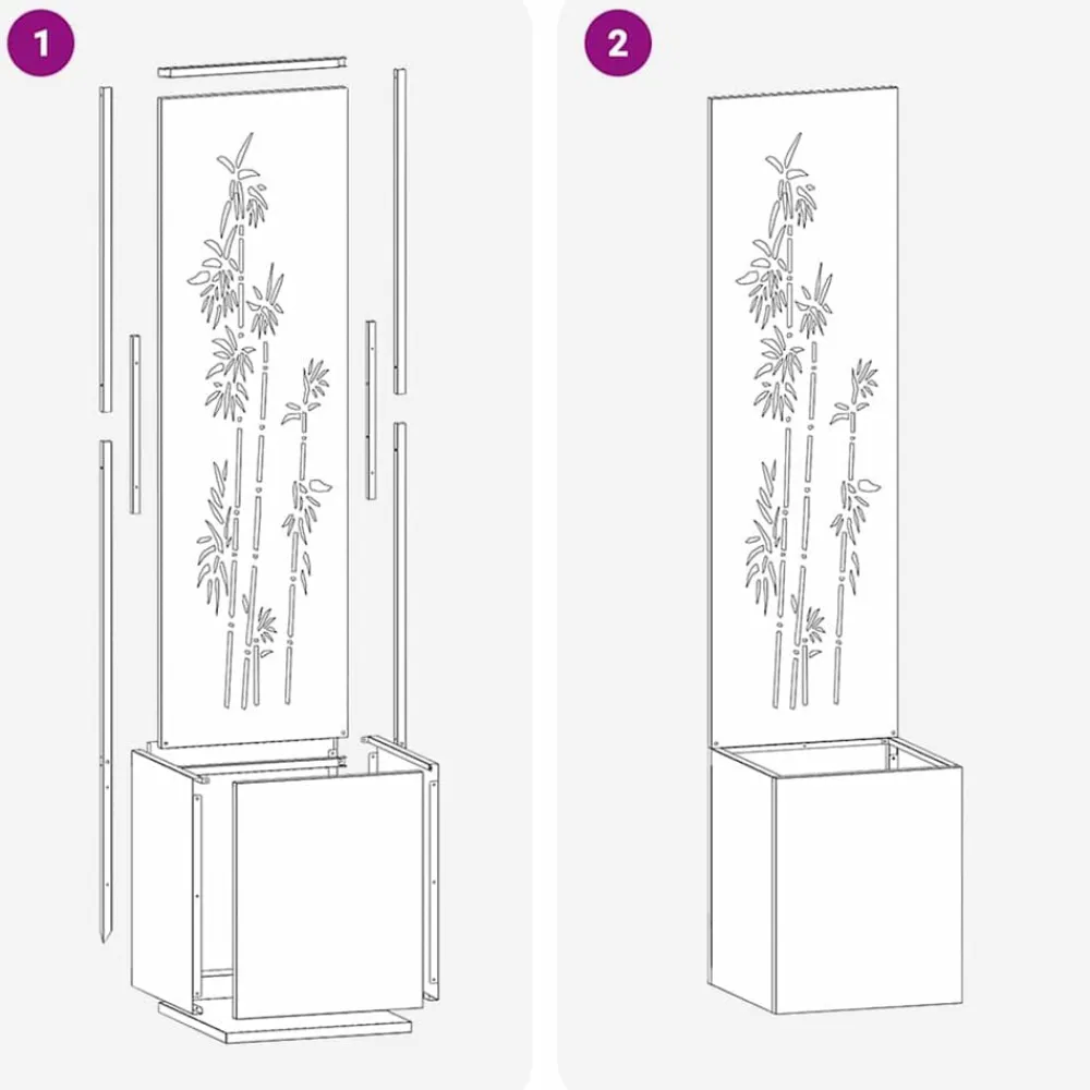 vidaXL Pantalla de Privacidad para Jardín Floral 32 x 140 cm White Best