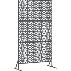 vidaXL Pantalla de Privacidad Antracita 100 x 50 x 180 cm Acero Gris antracita Online