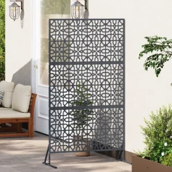 vidaXL Pantalla de Privacidad Antracita 100 x 50 x 180 cm Acero Gris antracita Online