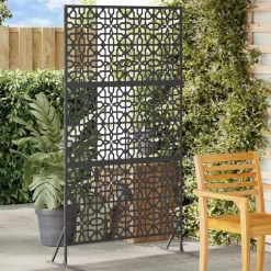 vidaXL Vallas De Jardín-Pantalla de Privacidad 100 x 50 x 180 cm Acero