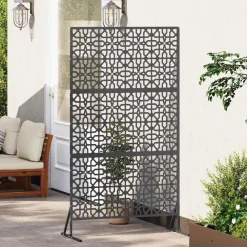 vidaXL Vallas De Jardín-Pantalla de Privacidad 100 x 50 x 180 cm Acero