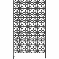 vidaXL Vallas De Jardín-Pantalla de Privacidad 100 x 50 x 180 cm Acero