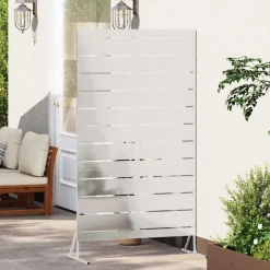 vidaXL Vallas De Jardín-Pantalla de Privacidad Gris 100 x 50 x 180 cm Acero