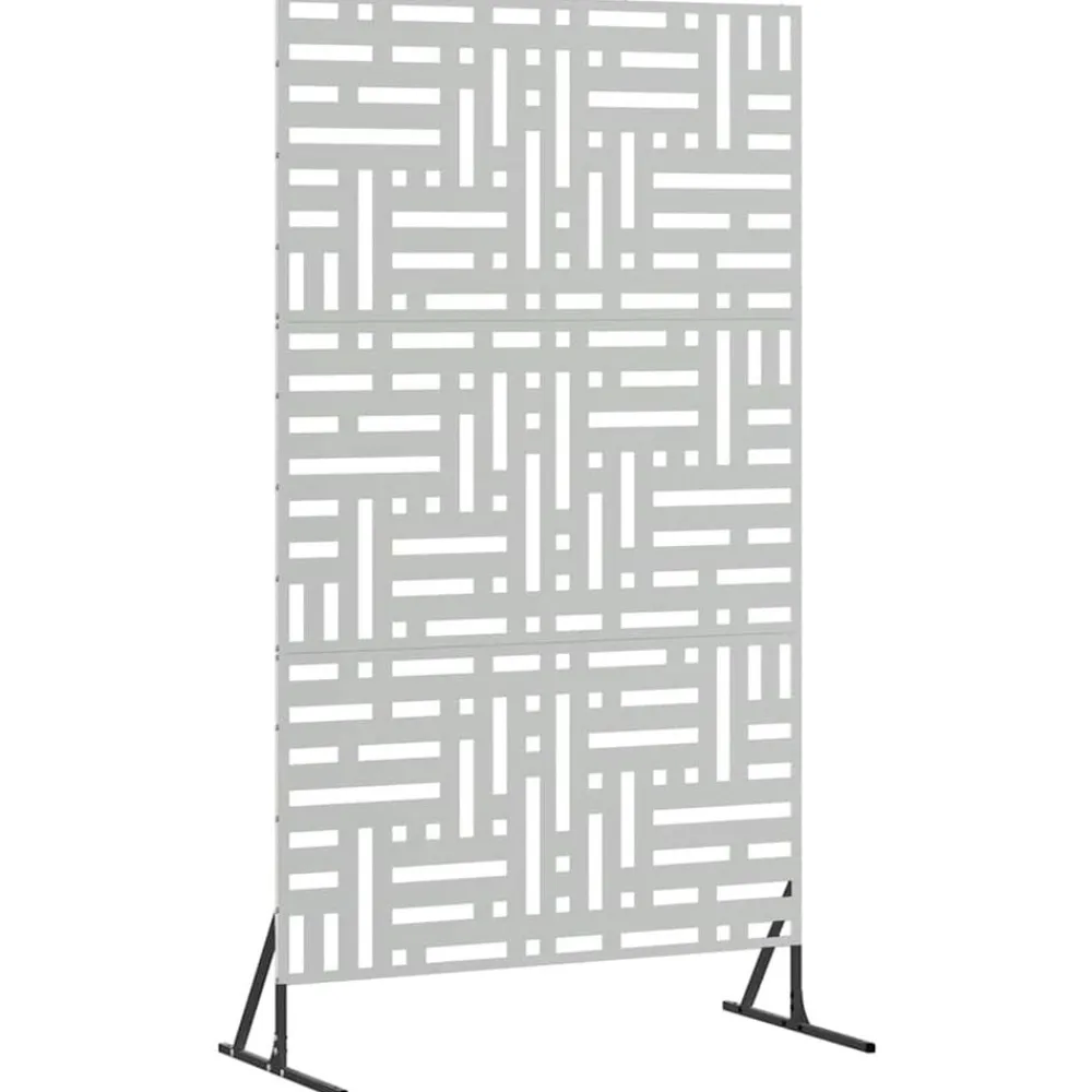 vidaXL Pantalla de Privacidad Gris 100 x 50 x 180 cm Acero Acero galvanizado Online