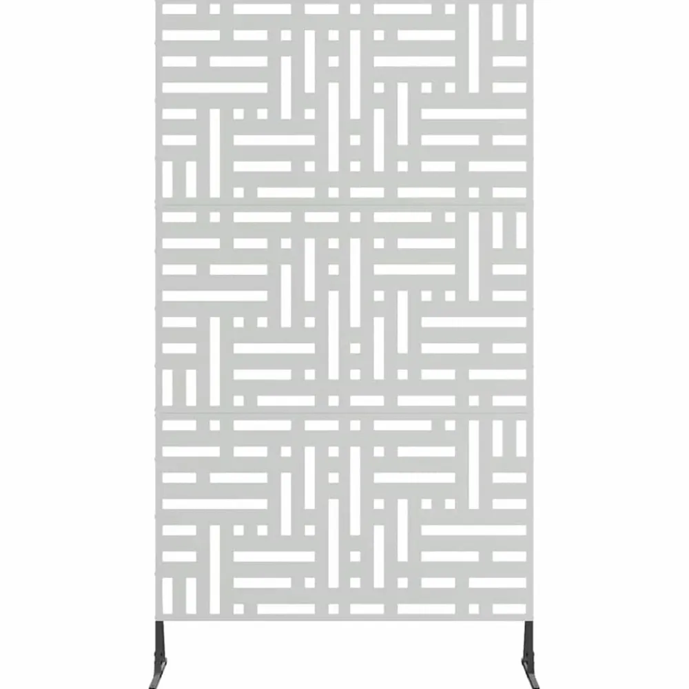 vidaXL Pantalla de Privacidad Gris 100 x 50 x 180 cm Acero Acero galvanizado Online