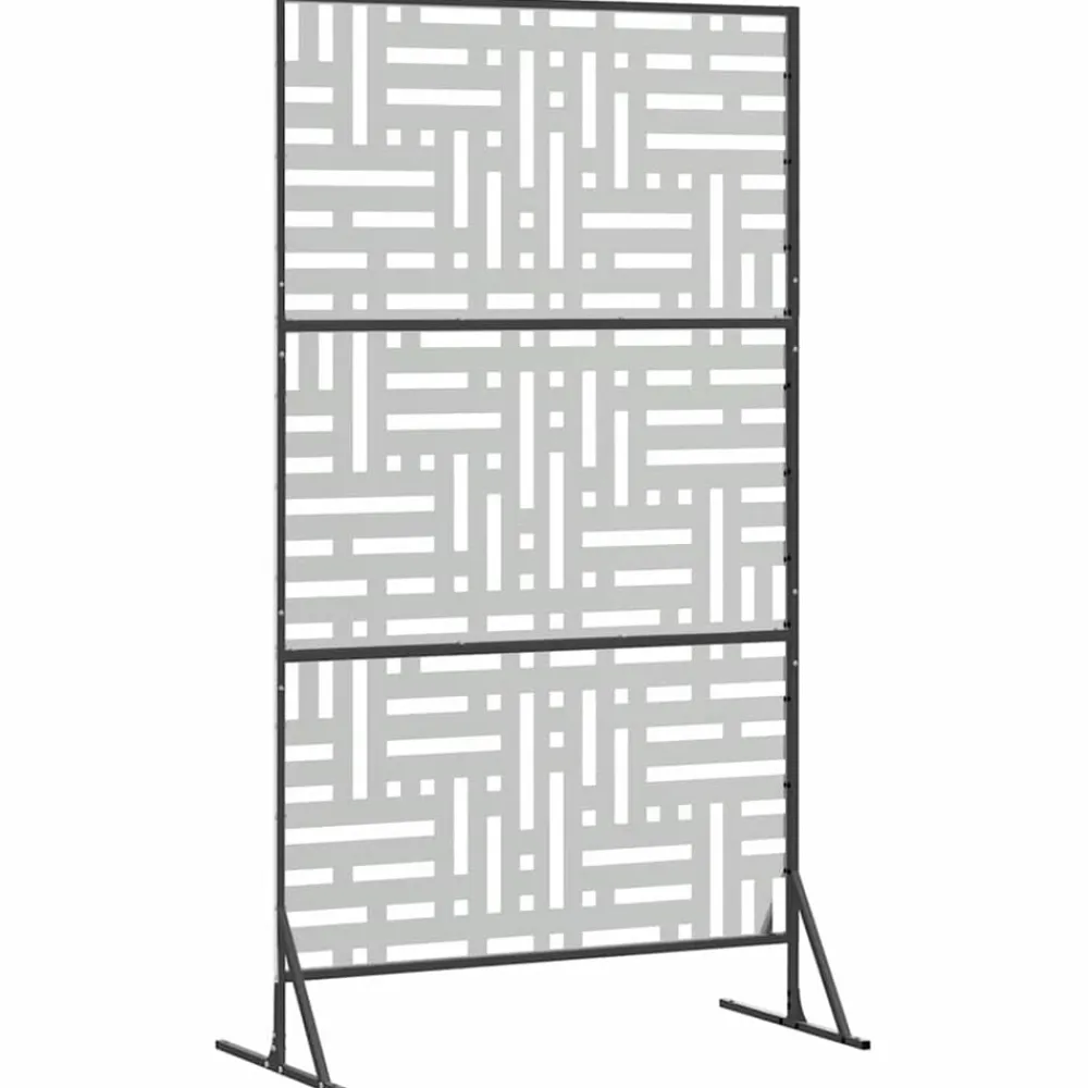 vidaXL Pantalla de Privacidad Gris 100 x 50 x 180 cm Acero Acero galvanizado Online
