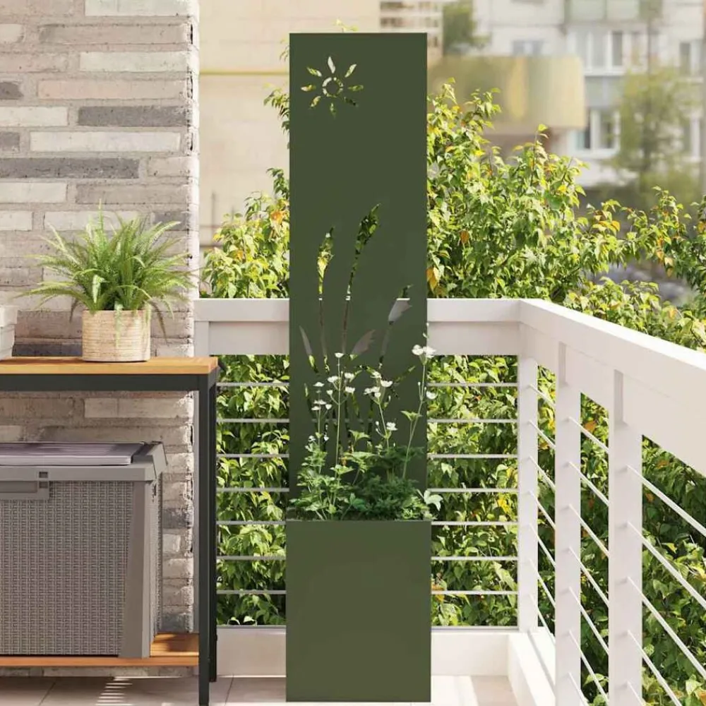 vidaXL Pantalla de Privacidad para Jardín 32 x 140 cm Verde oliva New