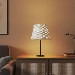 vidaXL Accesorios De Iluminación-Pantalla para lámpara mimbre Ø15x12 cm