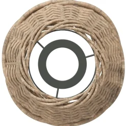 vidaXL Pantalla para lámpara de techo mimbre marrón Ø15x12 cm Marr&oacute;n Clearance