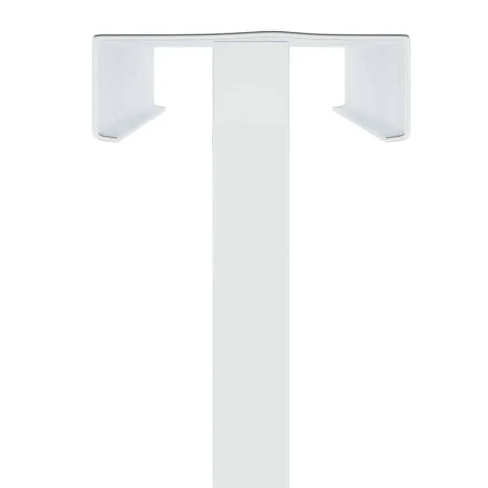 vidaXL Pantallas de Feria 2 pcs 30 x 23,5 x 210 cm Acero White Outlet