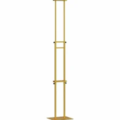 vidaXL Pantallas de Feria 2 pcs 30 x 23,5 x 210 cm Acero Dorado Discount