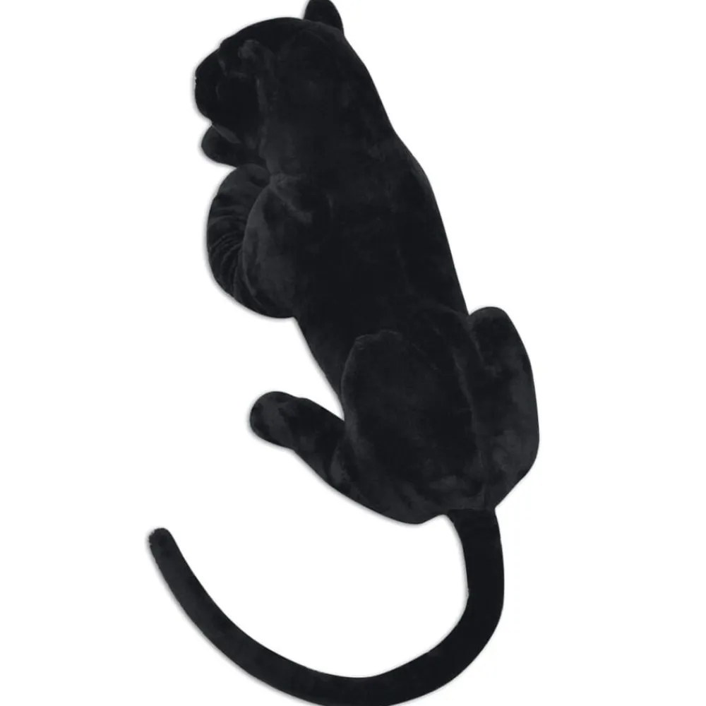 vidaXL Pantera de peluche grande XXL negra Hot