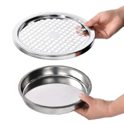 vidaXL Accesorios Para Fumadores-Papelera con cenicero de pared acero 26 L