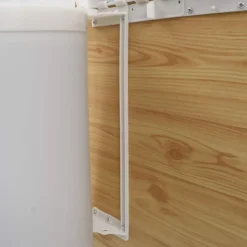 vidaXL Papelera de cocina empotrada plástico 8 L Blanco