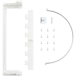 vidaXL Papelera de cocina empotrada plástico 8 L Blanco