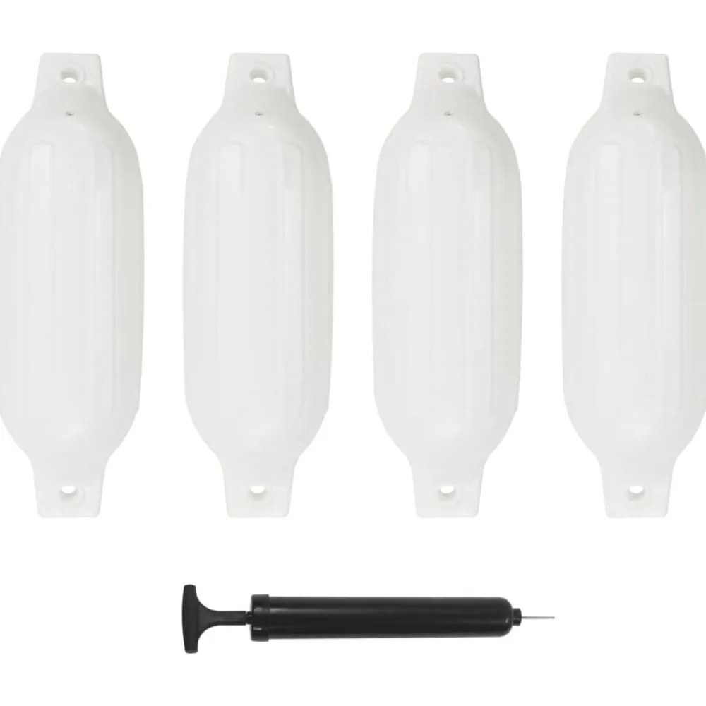 vidaXL Piezas Y Accesorios Para Vehículos-Parachoques para barco 4 unidades PVC 41x11,5 cm