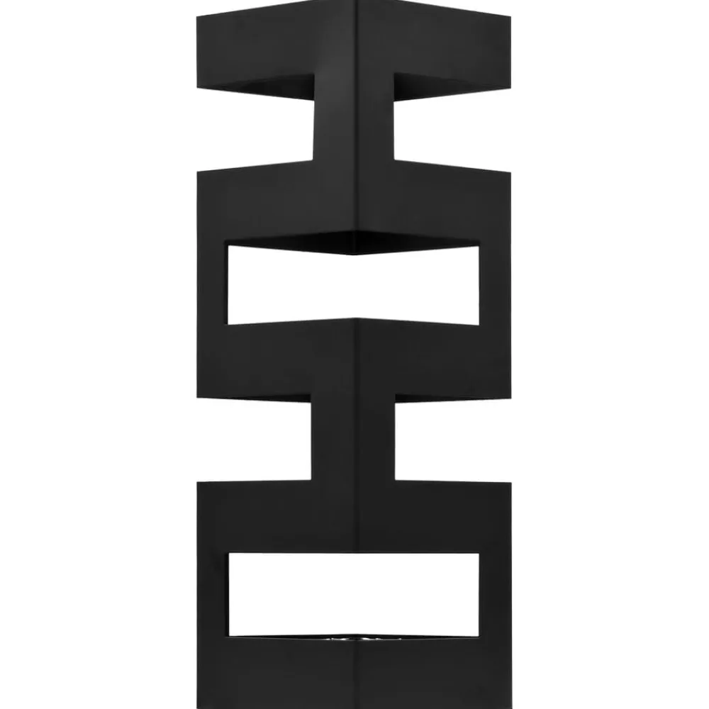 vidaXL Paragúero acero Negro Outlet
