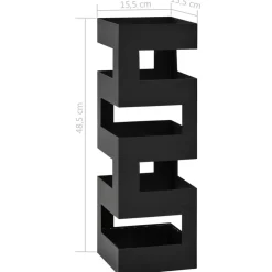 vidaXL Paragúero acero Negro Outlet