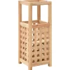 vidaXL Productos Del Hogar-Paragüero de madera maciza de nogal 18x18x50 cm