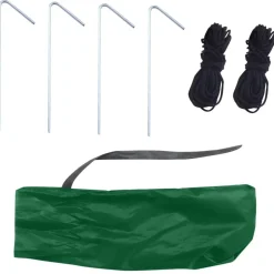 vidaXL Jardín-Paraguas de pesca verde 240x210 cm