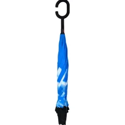 vidaXL Paraguas mango forma en C negro 108 cm