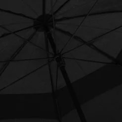 vidaXL Paraguas-Paraguas negro 130 cm