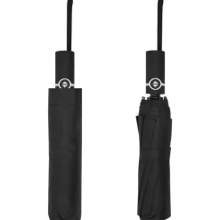vidaXL Paraguas plegable automático negro 104 cm Outlet
