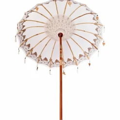vidaXL Parasol Balinés 185 x 185 x 260 cm Algodón Crema Online