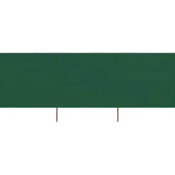 vidaXL Paravientos de playa de 3 paneles de tela 400x120 cm Verde Hot