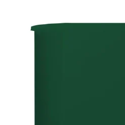 vidaXL Paravientos de playa de 3 paneles de tela 400x120 cm Verde Hot