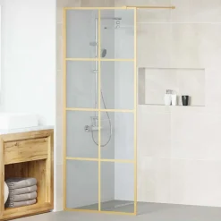 vidaXL Fontanería-Pared de Ducha Walk-in 80 x 195 cm vidrio templado