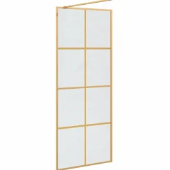 vidaXL Fontanería-Pared de Ducha Walk-in 80 x 195 cm vidrio templado