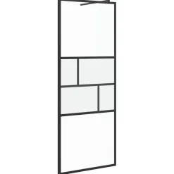 vidaXL Fontanería-Pared de Ducha Walk-in 80 x 195 x 0.5 cm