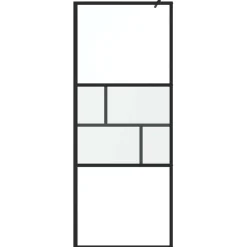 vidaXL Fontanería-Pared de Ducha Walk-in 80 x 195 x 0.5 cm