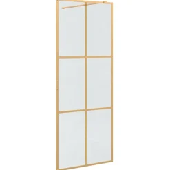 vidaXL Fontanería-Pared de Ducha Walk-in 80 x 195 cm vidrio templado