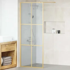 vidaXL Fontanería-Pared de Ducha Walk-in 80 x 195 cm vidrio templado