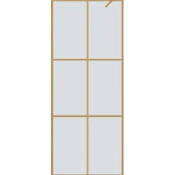 vidaXL Fontanería-Pared de Ducha Walk-in 80 x 195 cm vidrio templado