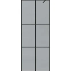 vidaXL Fontanería-Pared de Ducha Walk-in 80 x 195 cm vidrio templado