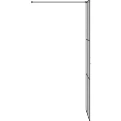 vidaXL Fontanería-Pared de Ducha Walk-in 80 x 195 cm vidrio templado