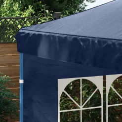 vidaXL Jardín-Paredes de carpa para fiestas con ventana 2 uds PE
