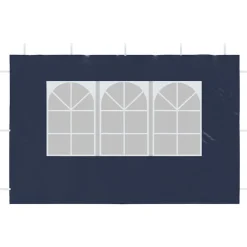 vidaXL Jardín-Paredes de carpa para fiestas con ventana 2 uds PE